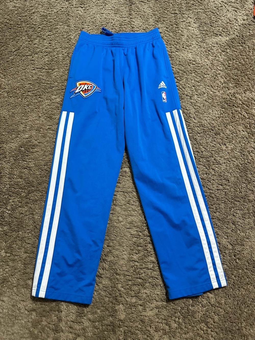 Vintage Adidas Oklahoma Thunder “triple blue” pants 00s size medium